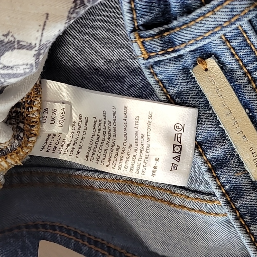 Pilcro and the Letterpress Light Blue Straight Leg Jeans - Picture 4 of 12